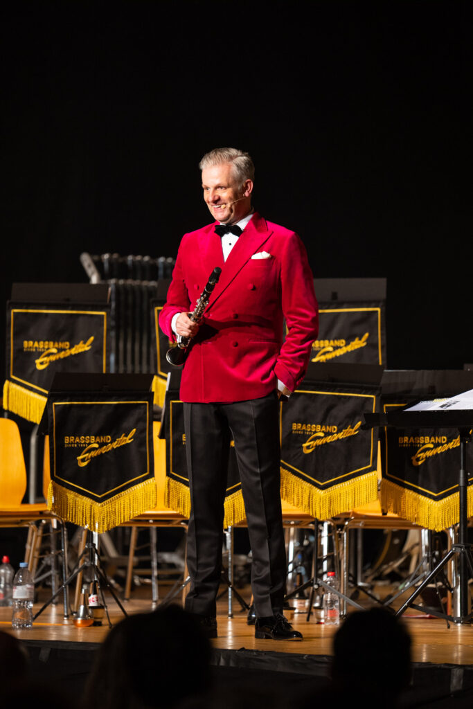 Event Rainer Maria Salzgeber am Jubiläumskonzert Brass Band Emmental